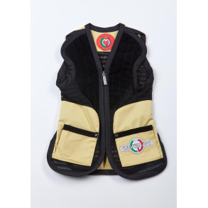 Castellani junior vest sort/gul